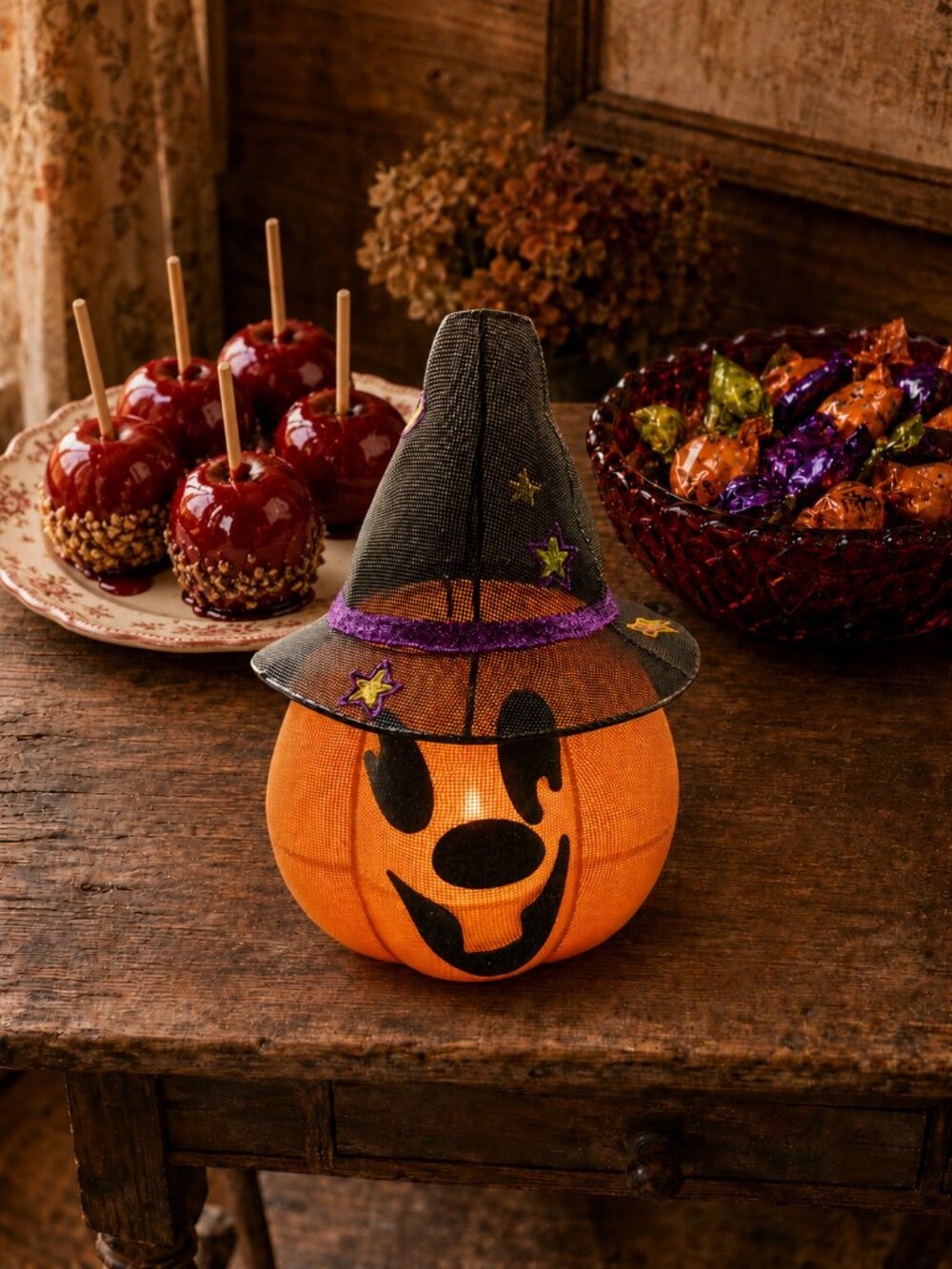 NWT PartyLite Mr. Pumpkin Head Mesh Candle Holder